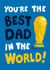 Classic Father's Day Card - You're The Best Dad In The World - Football created by The Cake Thief