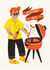 Funny Father's Day Card -Grilliant Dad - BBQ created by AbiGoLucky