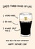Funny Father's Day Card - Dad's Three Rules Of Life - Guinness created by YAWN DESIGNS