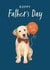 Cute Father's Day Labrador Dog 'Best Dad' - Balloon created by Debbie Daley Illustrations