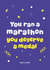 Funny Marathon Congratulations Card for Runner, You Deserve a Medal & Nap created by Jog On Studio
