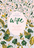 Traditional Birthday Card - For A Wonderful Wife - Painted Florals And Vines created by Rebecca Prinn