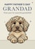 Cute Father's Day Card - For Grandad - Cockapoo created by Choo Choo 