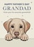 Cute Father's Day Card - For Grandad - Labrador created by Choo Choo