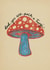 Funny Father's Day or Birthday Card for Dad - Risograph Mushroom Illustration created by Bonne Nouvelle
