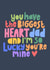 Classic Father's Day Card - Biggest Heart - Lucky You're Mine created by Macie Dot Doodles