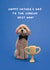 Cute Father's Day Card - World's Best Dad - Trophy created by Lemon and Sugar 