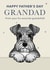 Cute Father's Day Card - For Grandad - Schnauzer created by Choo Choo 