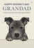 Cute Father's Day Card - For Grandad - Staffordshire Terrier created by Choo Choo