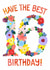 Sweet 16th birthday card - Flowers number sixteen - For a loved one or friend created by Amy Turner