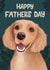 Happy Father's Day Card – Cocker Spaniel – Dog Dad Gift created by Hollie McManus Illustration