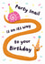Cute Birthday Card For Her - Party Snail created by Bellollage