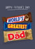 Classic Father's Day Card - World's Greatest - Chocolate Bars created by By Big Will Limited