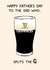 Funny Father's Day Card - Split The G - Guinness created by YAWN DESIGNS