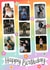 Pretty Birthday Card - Photo Booth Strips - Rainbow Floral created by Alice Griffiths Illustration