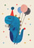 cute birthday PARTY DINO created by Daria Solak