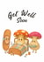 Cute mushroom get well card created by Daniel s Chivers