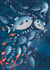 Cute Father's Day Card - Best Dad In The Whole Tuna-Verse - Tuna Pun created by Emily Nash Illustration