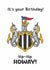 Funny Birthday Card for a friend - Newcastle United Football Club - Geordie Pun created by Sam Birch