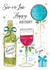 Traditional Birthday Card - For Son In Law - Red Wine created by Katie Phythian Design