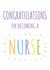 Classic Congratulations Card - Becoming A Nurse - Colourful created by size3art