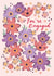 Pretty Engagement Card - Flower Pattern - You're Engaged created by Embletree Designs
