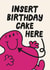 Funny Birthday Day Card - Mr. Men - Insert Birthday Cake Here created by Mr. Men
