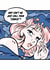 Manga Pop Art for Friend - Crying Drowning Girl lamenting comics terminology created by PinkAppleJam