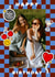 Classic Birthday Card - Emoji Stickers - Checkerboard Frame created by Ellen Jane LDN