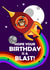 Cute Birthday Card - Teddy - Rocket - Space created by Roger Bear Designs