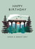 Classic Birthday Card - Steam Train - Landscape created by Rosanna Rossi