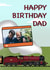 Train inspired card for your dad created by Pawwmarkss