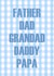 Dad is everything blue gingham card for Father's Day created by Illustratoni