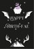 Fantasy, fae, acotar themed birthday card for book lover created by Cat B Designs