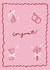 Congratulations Card - Cute Pink Illustrated - Engagement / Wedding created by Holly Walsh