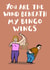 Funny Bingo Wings Anniversary Card created by Jimmy Doodle