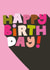 Classic Birthday Card - Pink Typography created by Chloe Turner