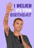 Funny Birthday Card - Justin Bieber - I Believe It’s Your Birthday created by Pink Peach Cards