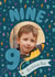 Classic 9th Birthday Card - For Him - Balloons created by The Pattern Press