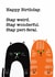 Stay Weird and Peri-Feral Cat Card - Happy Birthday created by Seaby Sketches