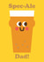 Cute Father's Day Card - Spec-Ale Dad - Beer Pun created by Studio Boketto