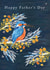 Classic Father’s Day Card - Traditional Kingfisher - Nature created by Making Meadows Ltd