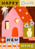 Arty New Home Card - Colourful Collage created by Yan Yu Lee