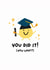 Cute and Funny Graduation Card, Now What, Graduation Joke card, For Him, For Her created by Studio Flafello LTD
