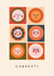 Arty Congratulations Card - Sun Faces created by Sad Girl Illustration