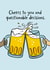 Happy Birthday Beer Pints Funny Card created by Olga Kondyleva