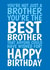 Classic Birthday Card - Best Brother created by @Cupsie's Creations