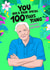 Fun Birthday card - 100 years - David Attenborough created by Kasia Cards