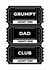 Funny Father's Day Card - Grumpy Dad Club - VIP Ticket - From the Kids created by Sweary Fairy Prints