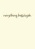Everything hallelujah - Justin Bieber - thank you - grateful - encouragement created by Philippa Elizabeth Illustration